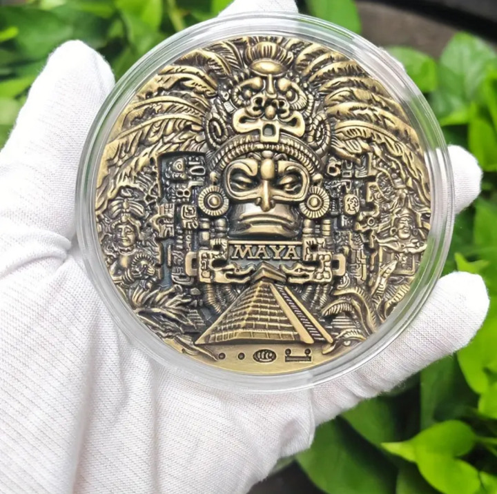 Huge Mayan Coin - Front